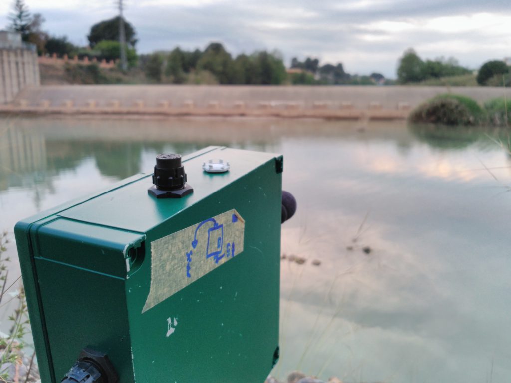 Estación de muestreo situada en el Pantanet, área de caza de Myotis capaccinii.